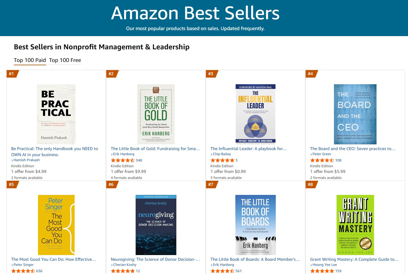 Best Seller - Non Profit Management & Leadership